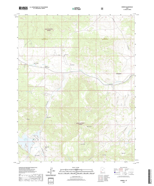 Hebron Utah US Topo Map Image