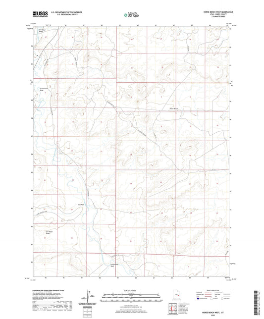 Horse Bench West Utah US Topo Map Image