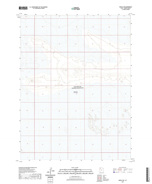 Knolls SW Utah US Topo Map Image