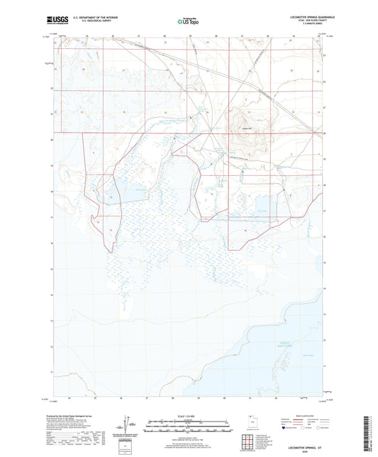Locomotive Springs Utah US Topo Map Image