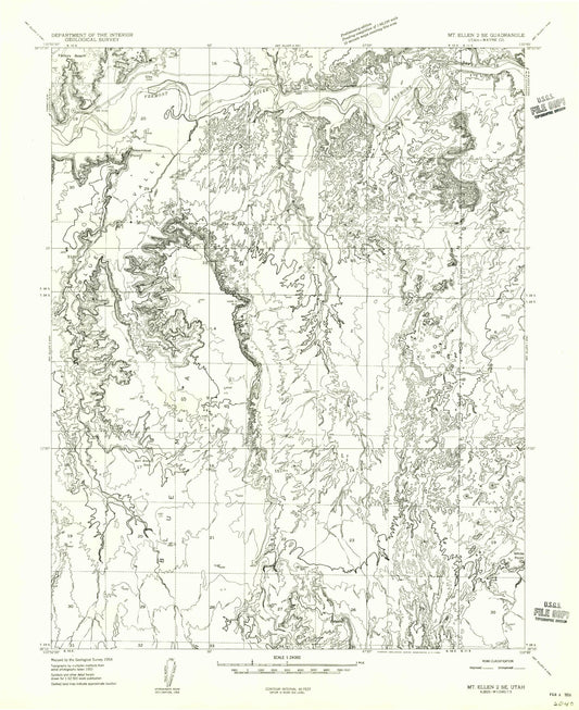 Classic USGS Steamboat Point Utah 7.5'x7.5' Topo Map Image