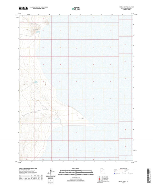 Needle Point Utah US Topo Map Image
