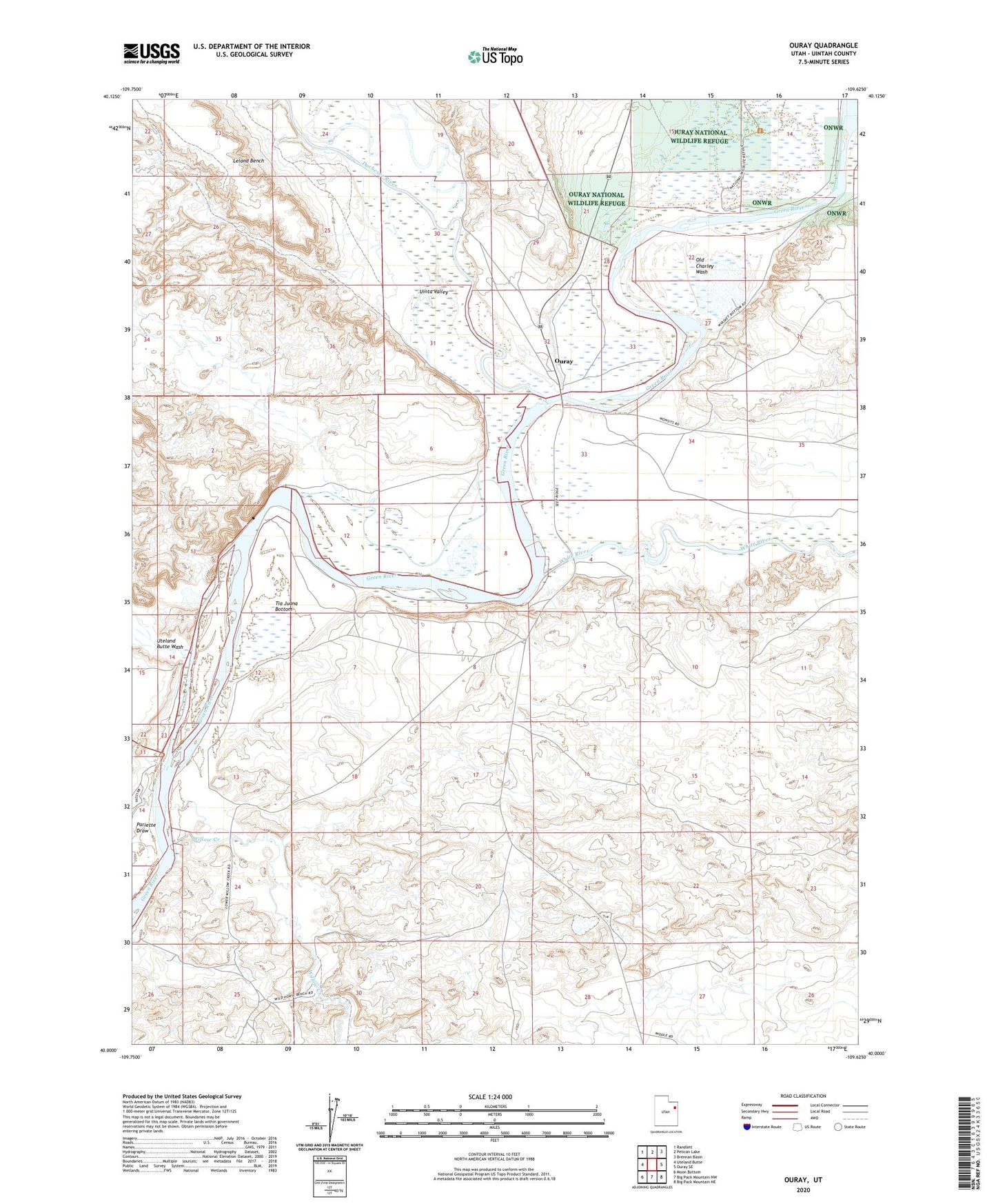 Ouray Utah US Topo Map Image