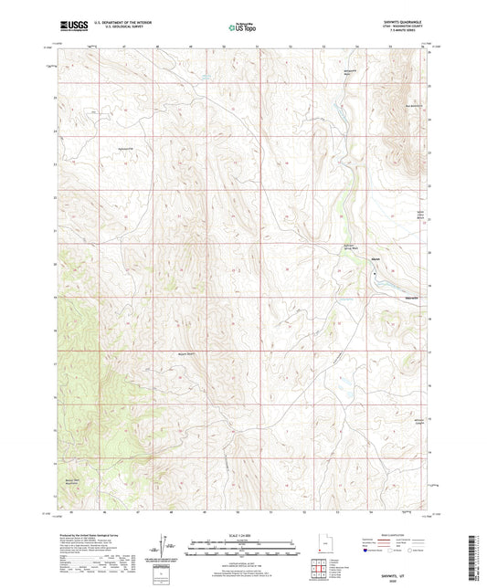 Shivwits Utah US Topo Map Image