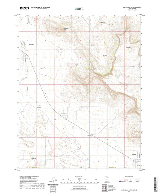 Smithsonian Butte Utah US Topo Map Image