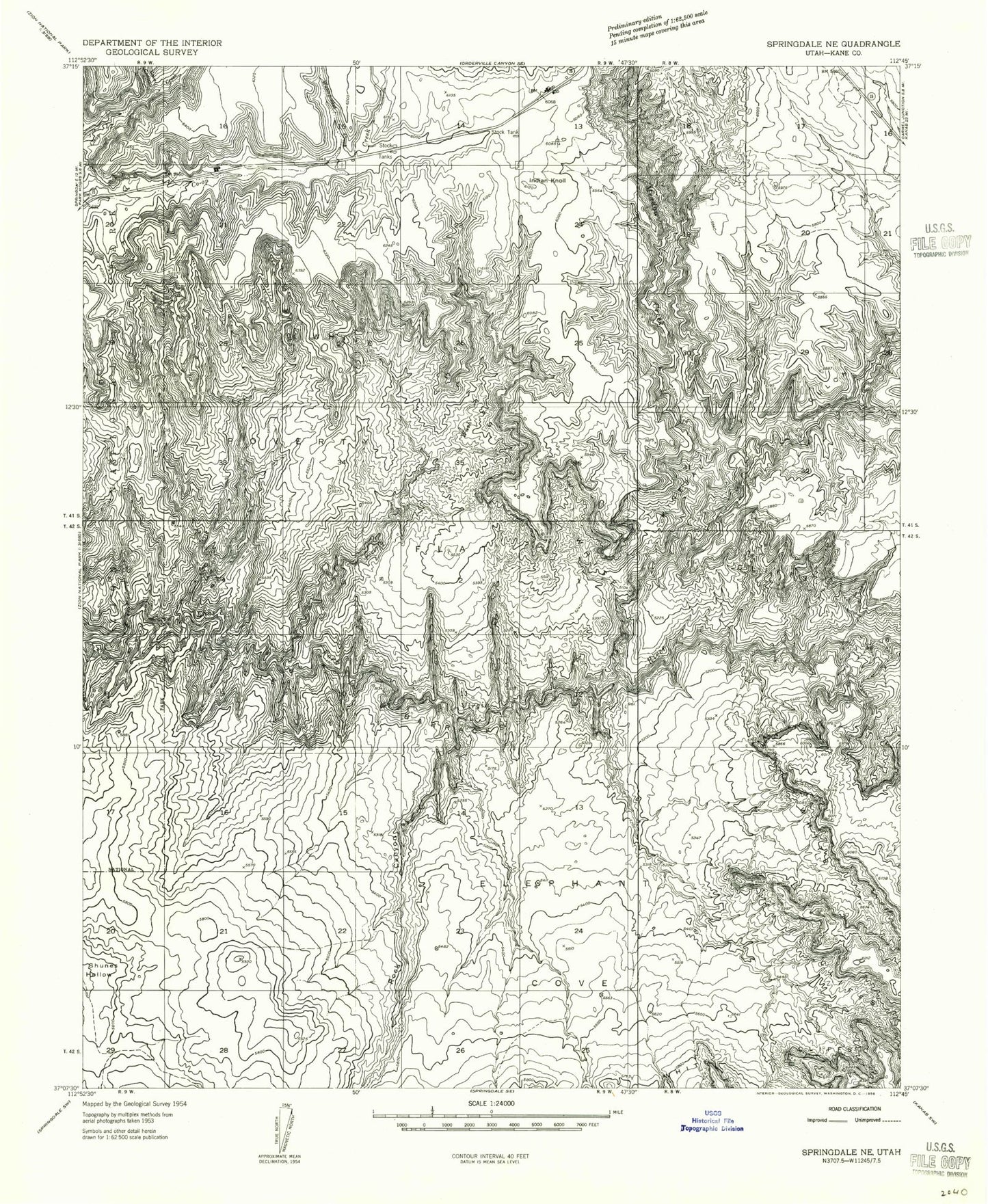 Classic USGS The Barracks Utah 7.5'x7.5' Topo Map Image