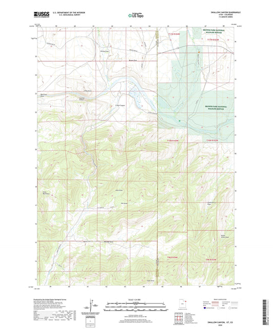 Swallow Canyon Utah US Topo Map Image