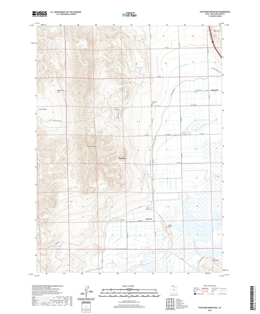 Thatcher Mountain Utah US Topo Map Image