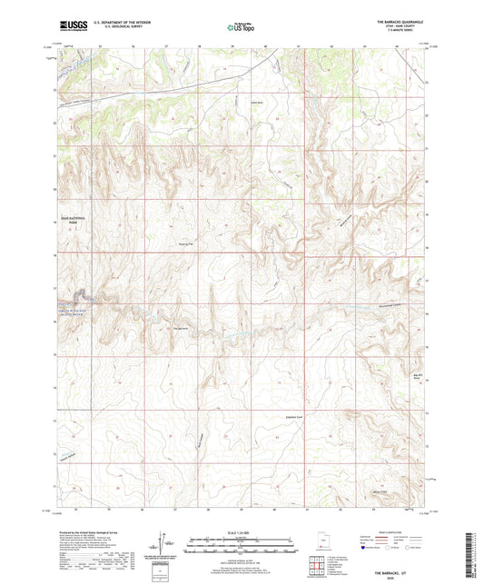 The Barracks Utah US Topo Map Image