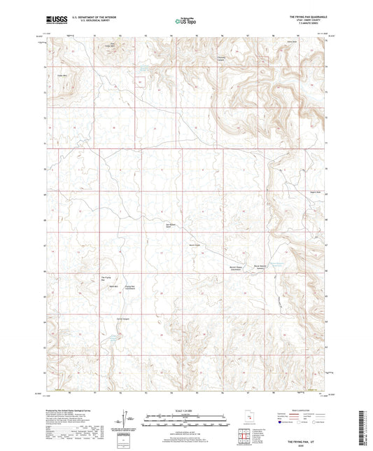 The Frying Pan Utah US Topo Map Image