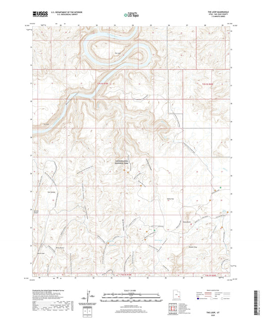 The Loop Utah US Topo Map Image