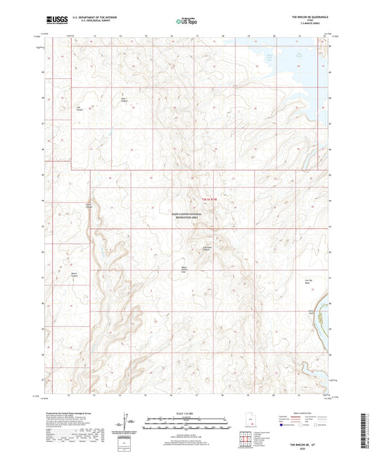 The Rincon NE Utah US Topo Map Image