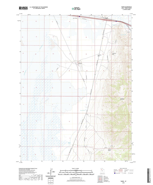 Timpie Utah US Topo Map Image