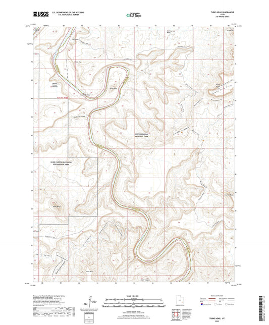 Turks Head Utah US Topo Map Image