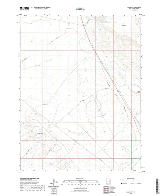 Valley City Utah US Topo Map Image