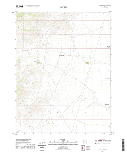 Wah Wah Cove Utah US Topo Map Image