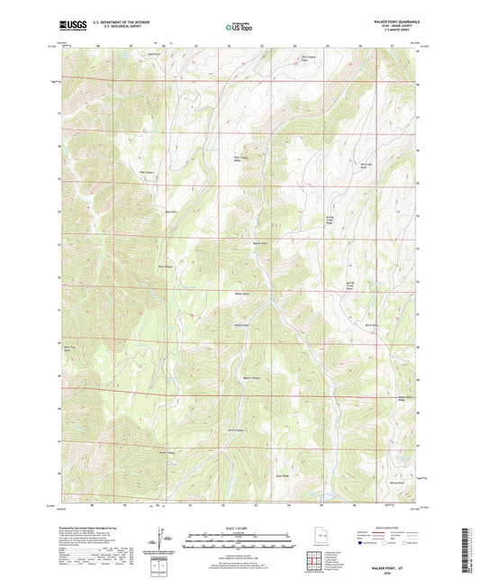 Walker Point Utah US Topo Map Image