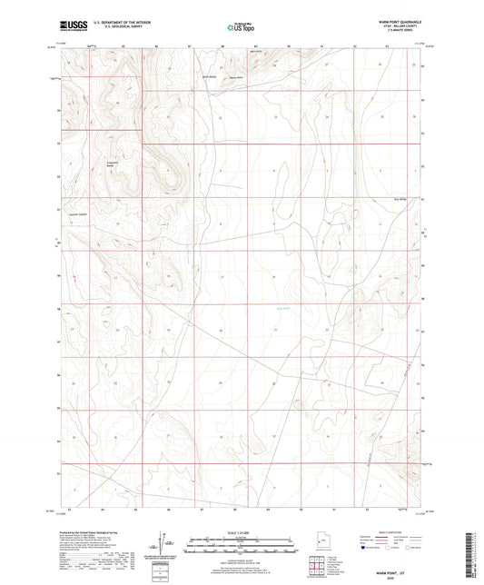 Warm Point Utah US Topo Map Image