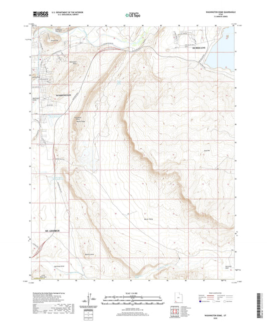 Washington Dome Utah US Topo Map Image