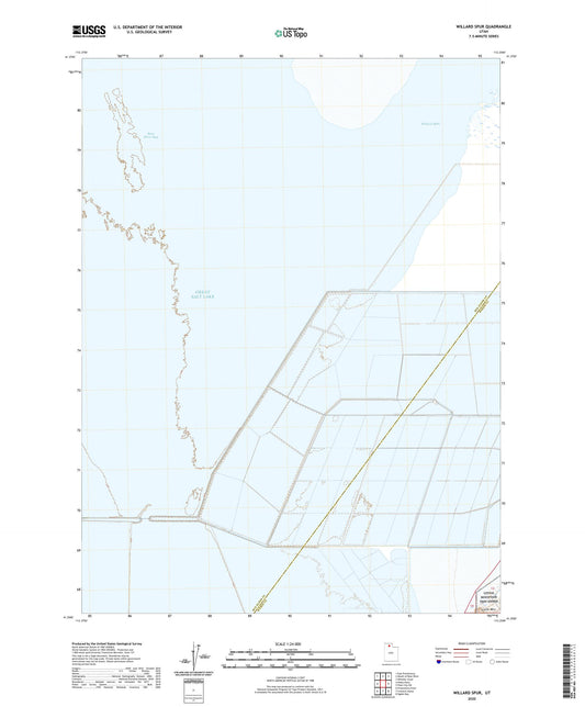 Willard Spur Utah US Topo Map Image