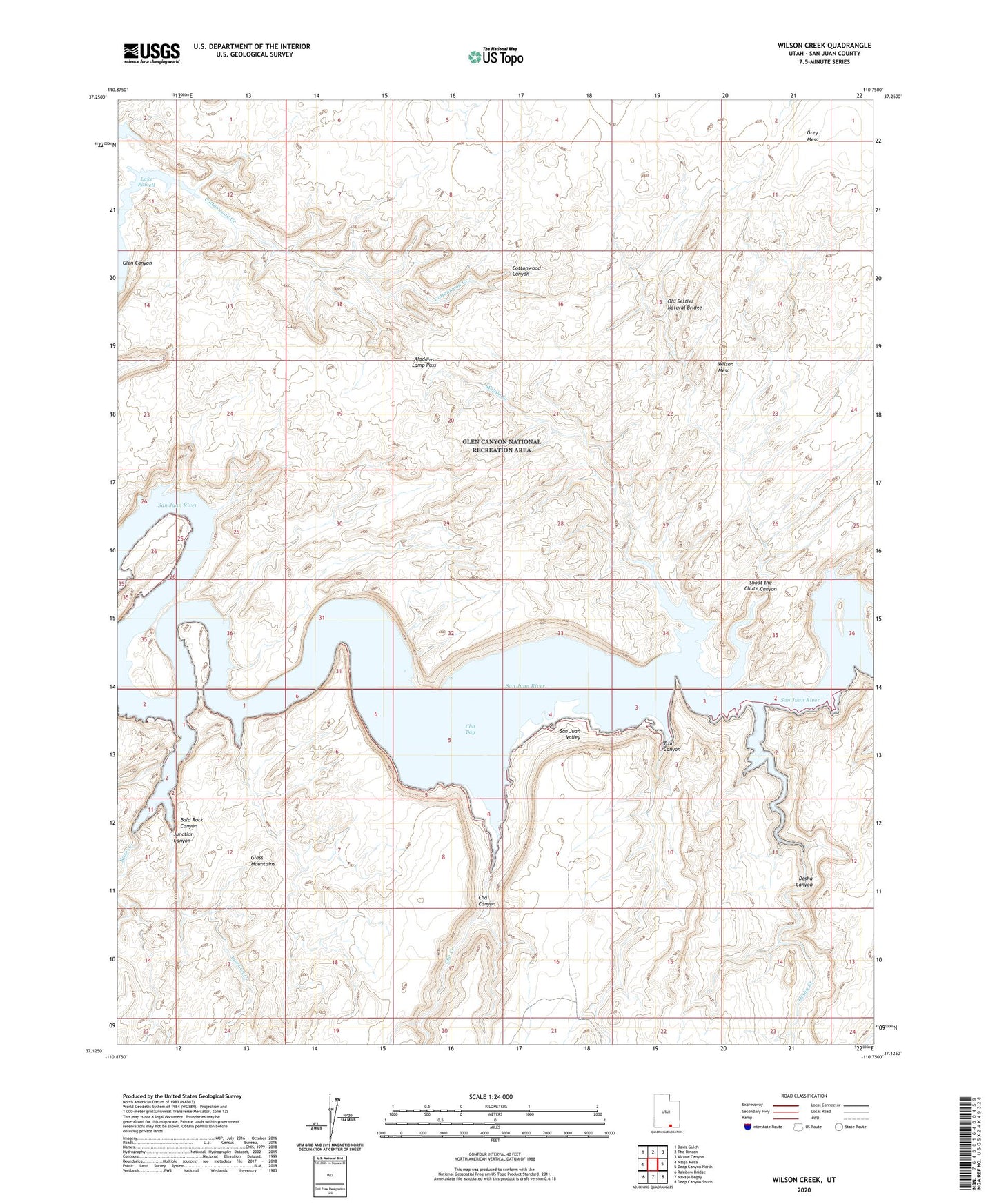 Wilson Creek Utah US Topo Map Image