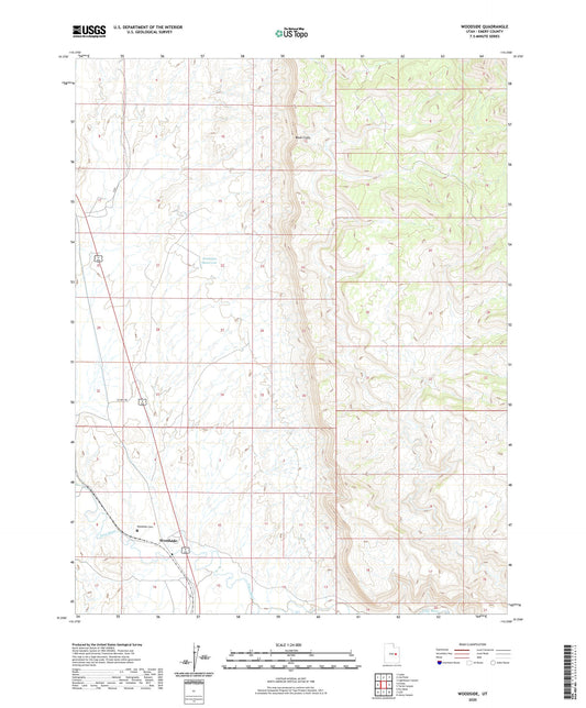 Woodside Utah US Topo Map Image
