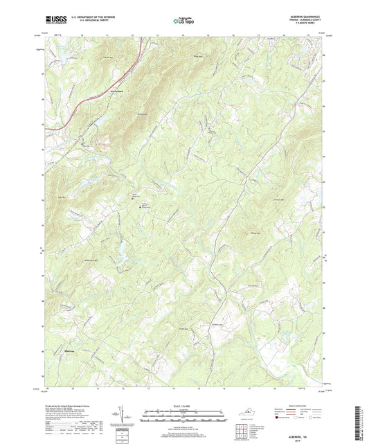 Alberene Virginia US Topo Map Image