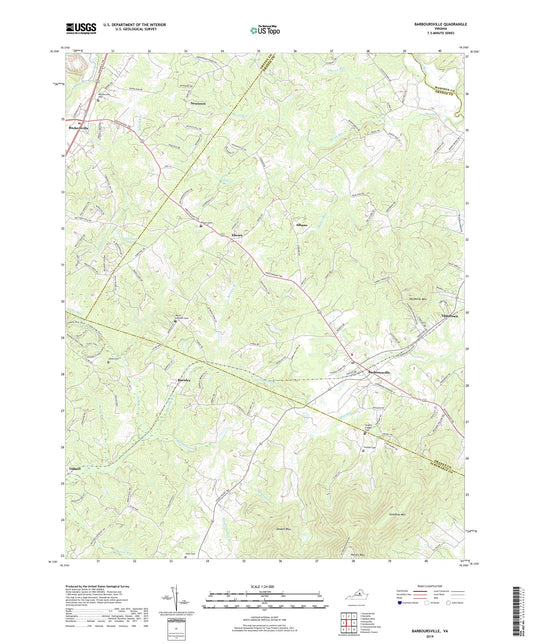 Barboursville Virginia US Topo Map Image