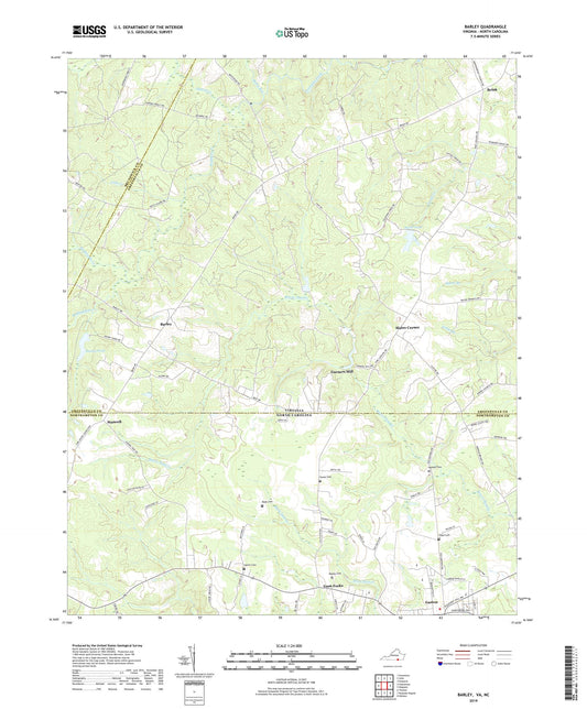 Barley Virginia US Topo Map Image