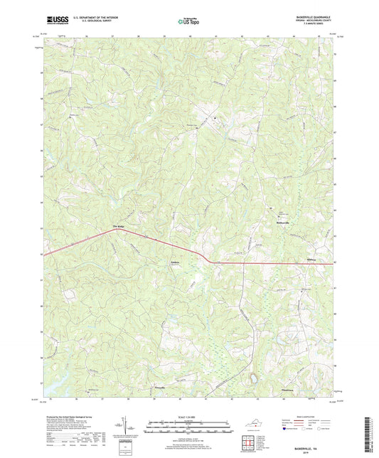 Baskerville Virginia US Topo Map Image