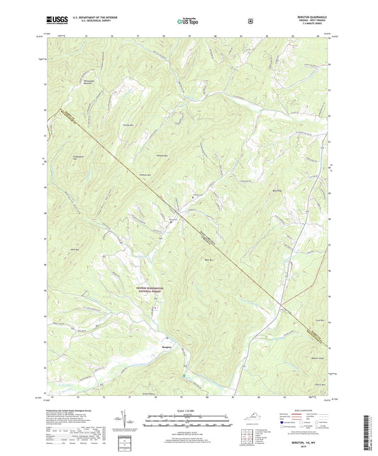 Bergton Virginia US Topo Map Image