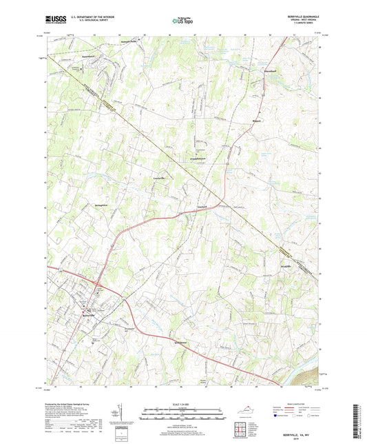 Berryville Virginia US Topo Map Image
