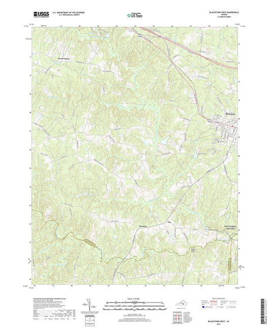 Blackstone West Virginia US Topo Map Image