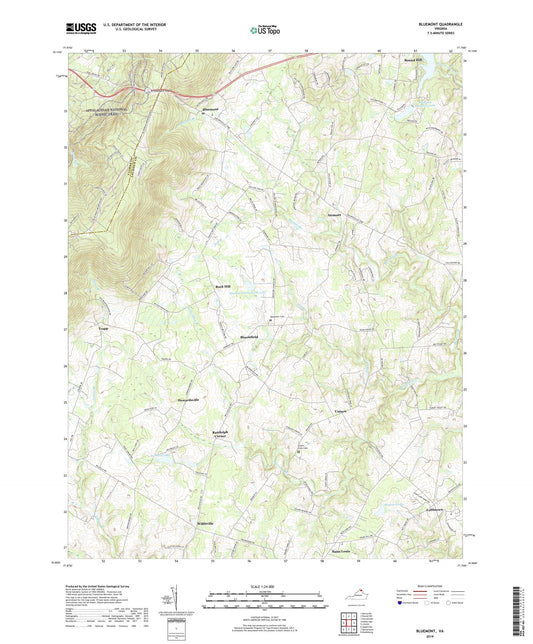 Bluemont Virginia US Topo Map Image