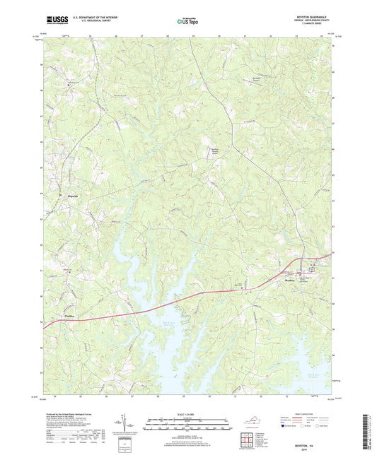 Boydton Virginia US Topo Map Image