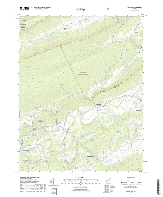 Broadford Virginia US Topo Map Image