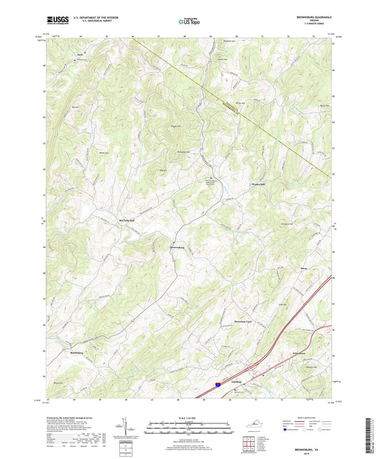 Brownsburg Virginia US Topo Map Image