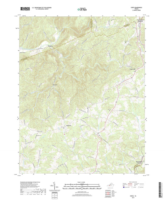 Check Virginia US Topo Map Image