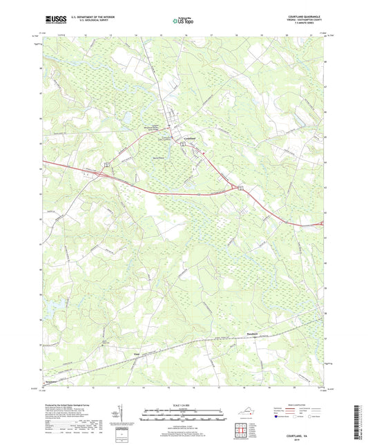 Courtland Virginia US Topo Map Image