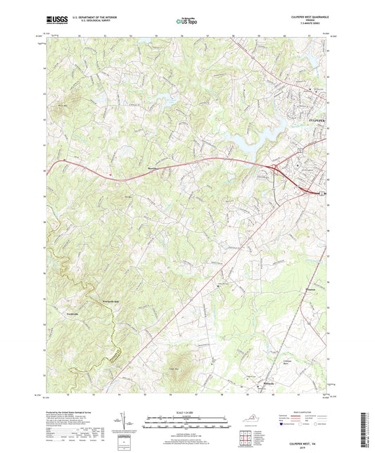 Culpeper West Virginia US Topo Map Image