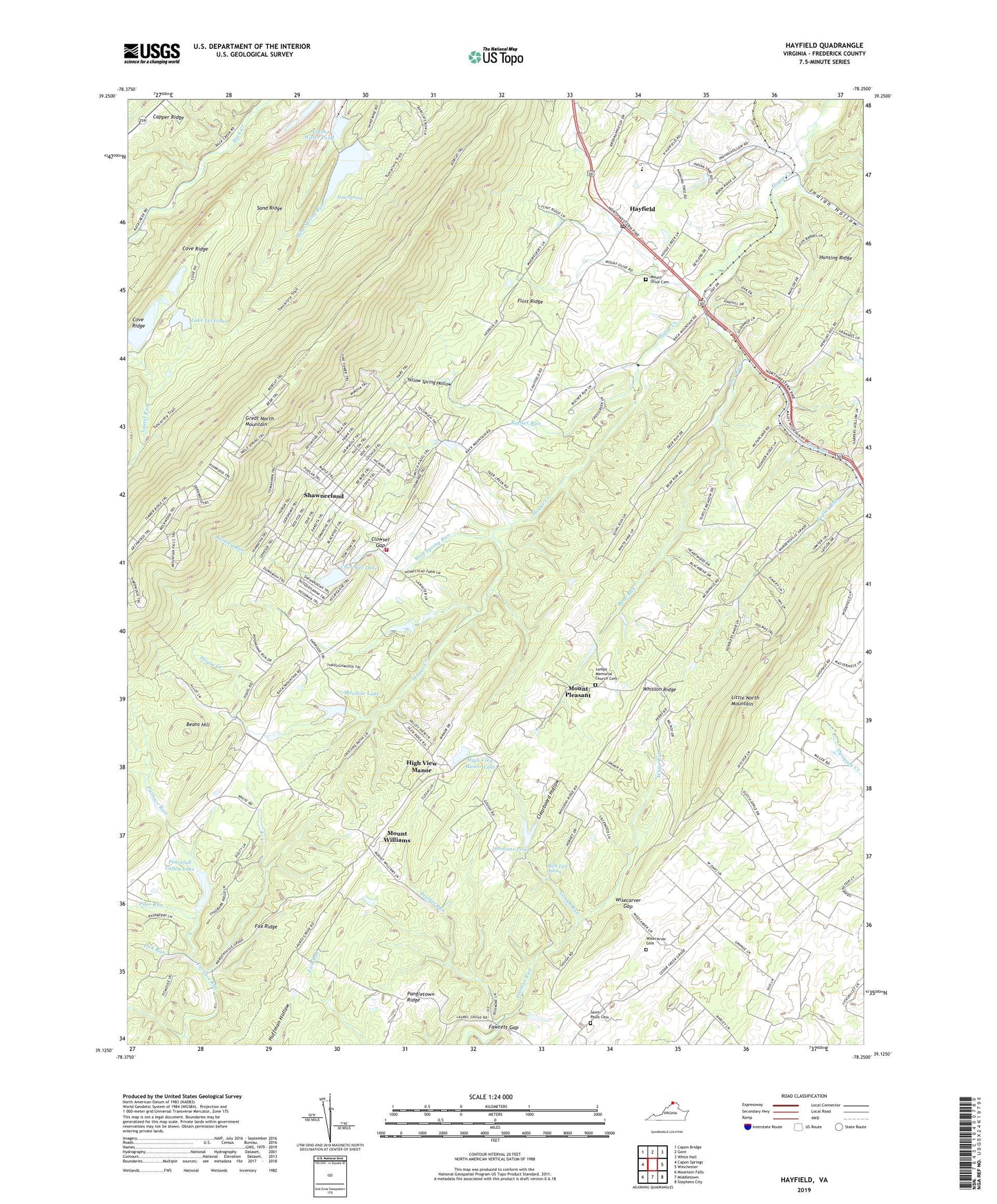 Hayfield Virginia US Topo Map Image