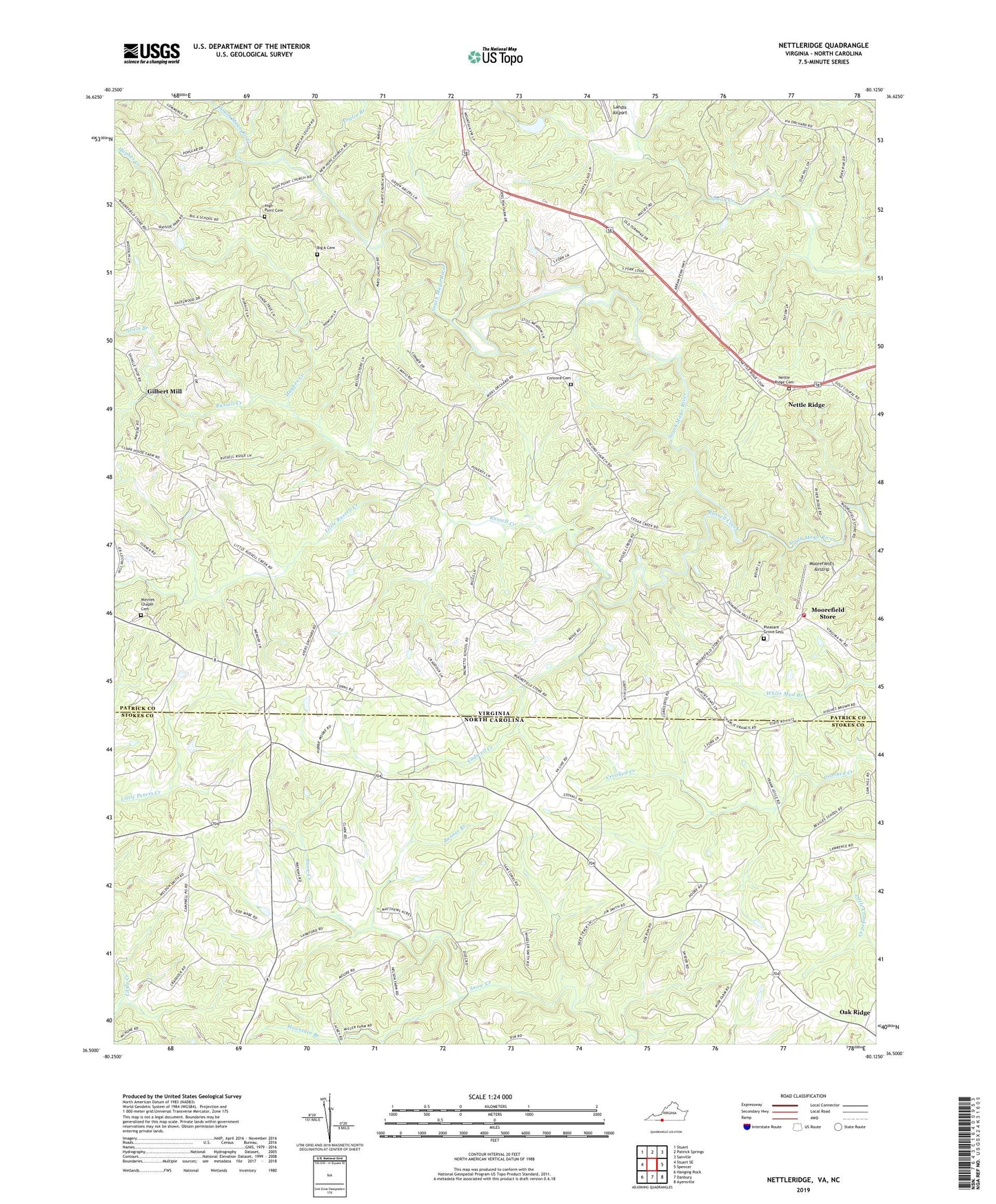 Nettleridge Virginia US Topo Map Image