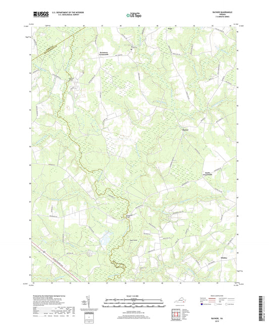 Raynor Virginia US Topo Map Image