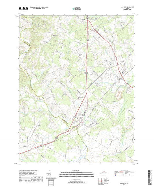Remington Virginia US Topo Map Image