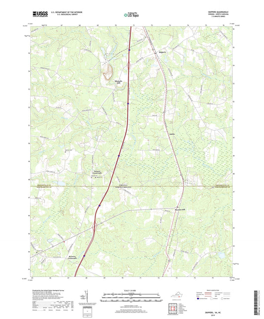 Skippers Virginia US Topo Map Image