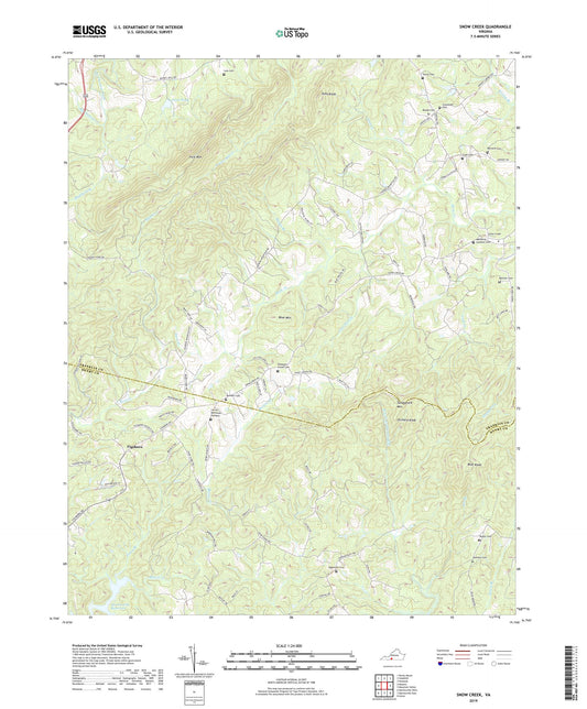 Snow Creek Virginia US Topo Map Image