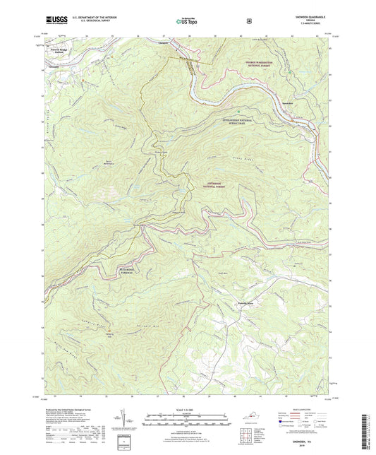 Snowden Virginia US Topo Map Image