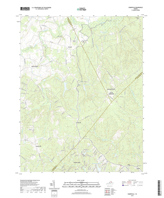 Somerville Virginia US Topo Map Image