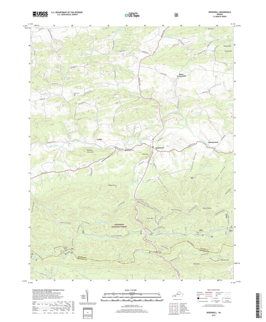 Speedwell Virginia US Topo Map Image