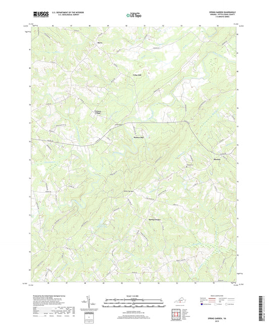 Spring Garden Virginia US Topo Map Image